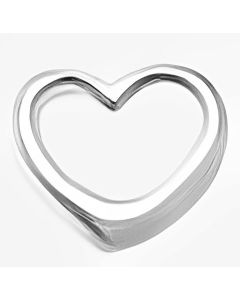 Silver Mini Floating Heart Pendant