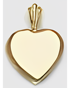 10K Yellow Gold Mini Plain Heart Pendant