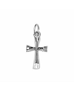 Silver Plain Cross Charm