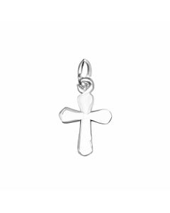 Silver Plain Cross Charm