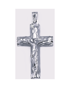 Silver Large Crucifix Pendant