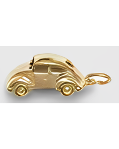 10K Yellow Gold 3D VW Bug Car Charm