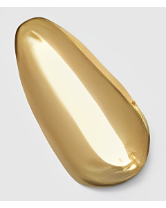 10K Yellow Gold 3D Fingernail Charm