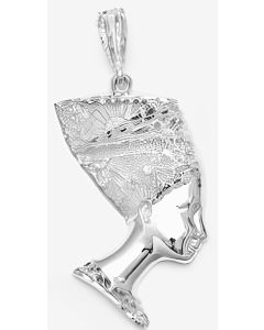 Silver Large Nefertiti Pendant