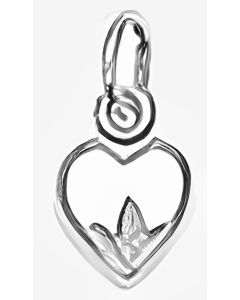 Silver Tiny Heart Charm