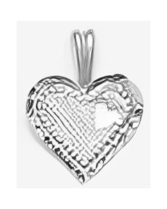 Silver Cute Heart in a Heart Pendant