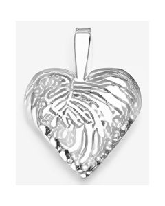 Silver 3D Double Sided Hearts on Hearts Pendant