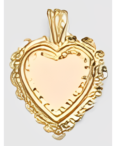 10K Yellow Gold Cute Heart Pendant