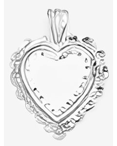 Silver Cute Heart Pendant