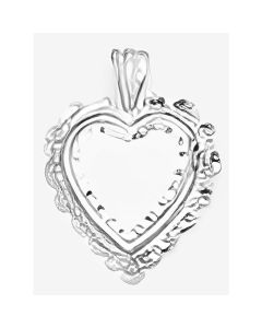 Silver Cute Heart Pendant