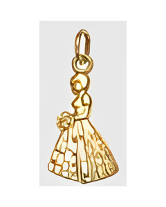 10K Yellow Gold Bridesmaid Charm