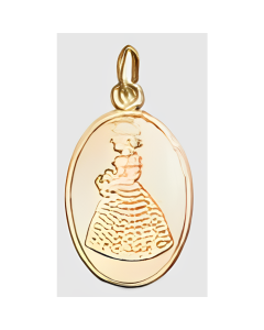 10K Yellow Gold Engravable Bridesmaid Charm