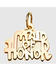 10K Yellow Gold "Maid of Honor" Charm