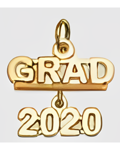 10K Yellow Gold Graduation Pendant