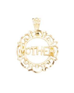 Small Mother Charm in Circular Frame