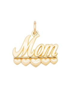 Mom Charm with Hearts