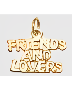 10K Yellow Gold "Friends And Lovers" Charm