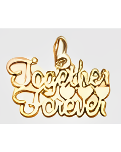 10K Yellow Gold Together Forever Charm