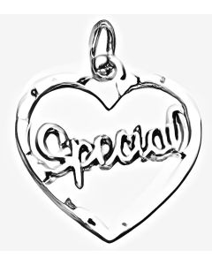Silver Heart "Special" Charm