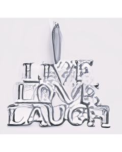 Silver Live Love Laugh Pendant