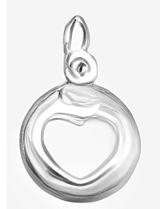 Silver Plain Small Heart Charm