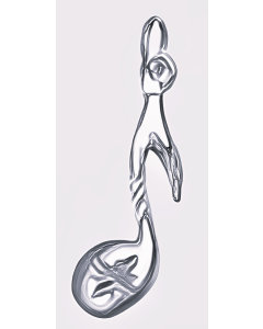 Silver Music Note Charm