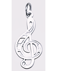 Silver Treble Clef Charm