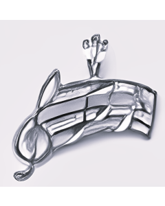 Silver Music Notes Pendant