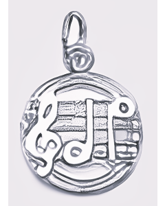 Silver Music Notes Charm