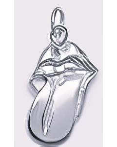 Silver Performing Arts Tongue & Lips Charm