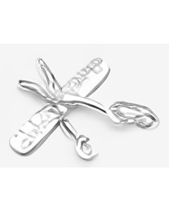 Silver Comb & Scissors Charm