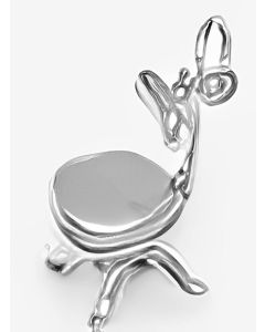 Silver 3D Barber Chair Charm