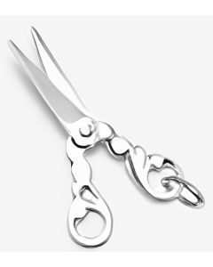 Silver 3D Scissors Charm