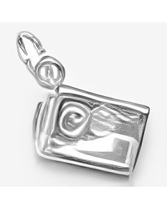 Silver Pager Charm