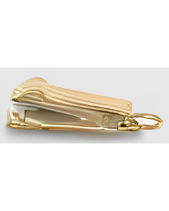 10K Yellow Gold 3D Stapler Charm