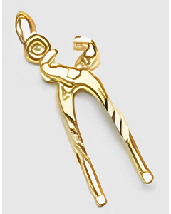 10K Yellow Gold 3D Combination Pliers Charm