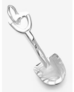 Silver 3D Shovel Charm