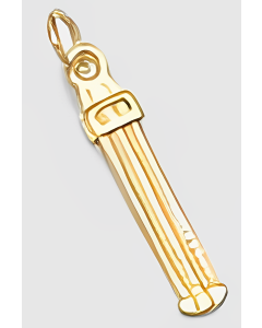 10K Yellow Gold 3D Slide Ruler Charm