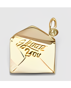 10K Yellow Gold Love Letter Charm