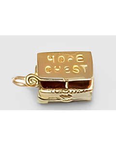 10K Yellow Gold 3D Hope Chest Charm