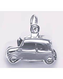 Silver 3D Mini Car Charm