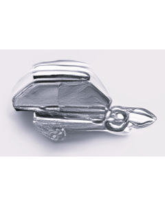 Silver 3D Tent Trailer Charm