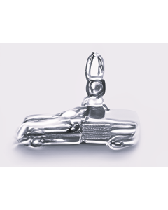 Silver 3D Pick up Truck Charm