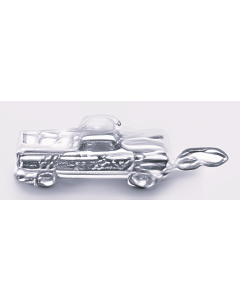 Silver 3D Light Truck Charm