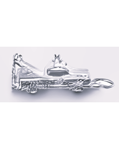 Silver 3D Tow Truck Charm