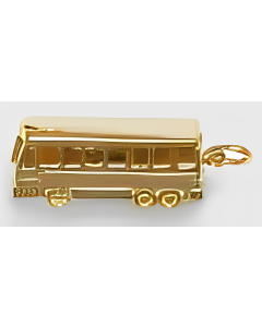 10K Yellow Gold 3D Bus Charm