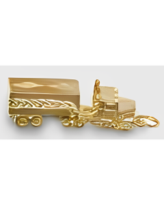 10K Yellow Gold 3D Truck Charm