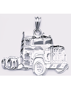 Silver Truck Pendant