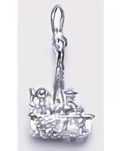 Silver 3D Chair Lift Charm