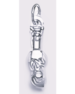 Silver 3D Spark Plug Charm